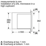 Serie|2 Встраиваемая микроволновая печь 25 л с рамкой белая - миниатюра 4