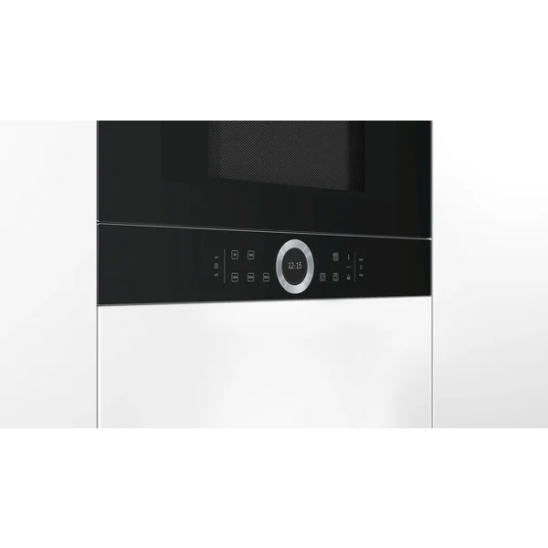 Serie|8 Встраиваемая микроволновая печь черная/нерж сталь - изображение 3