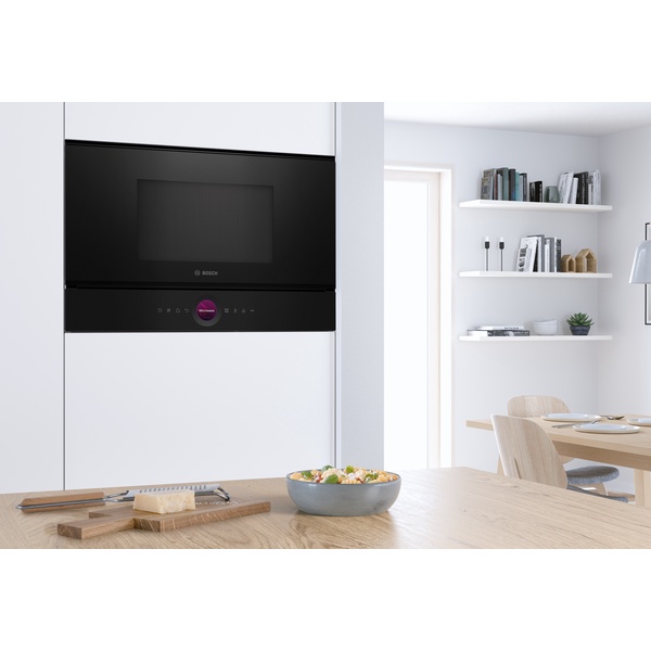 Serie|8 Встраиваемая микроволновая печь черная - изображение 5