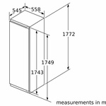 Serie|6 Встраиваемый морозильник 177.2*55.8 см - миниатюра 7