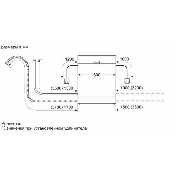 Serie|2 Встраиваемая посудомоечная машина 13 персон 2 корзины - изображение 11