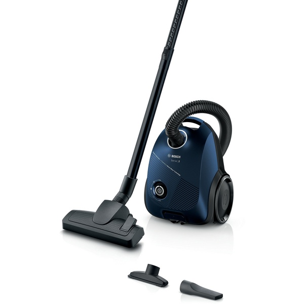 Serie|2 Пылесос с мешком компрессорный двигатель 600 ватт синий