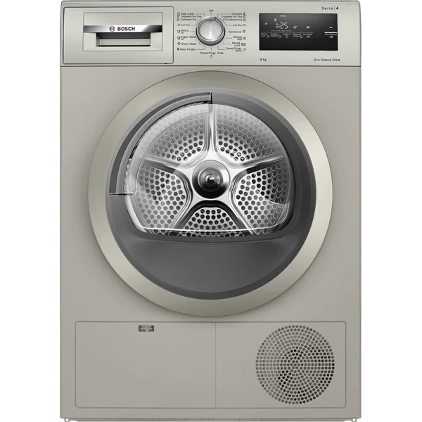 Serie|4 Сушильная машина конденсационная 8 кг серебристая