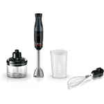Погружной блендер 1000 ватт (+измельчитель, венчик, стакан) черный - миниатюра 1