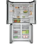 Serie|4 Отдельностоящий холодильник с нижними морозильными камерами 4-дверный 183*90,5*73 см стальной - миниатюра 2