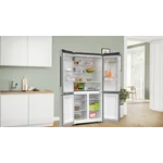 Serie|4 Отдельностоящий холодильник с нижними морозильными камерами 4-дверный 183*90,5*73 см стальной - миниатюра 9