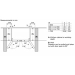 Serie|4 Отдельностоящий холодильник с нижними морозильными камерами 4-дверный 183*90,5*73 см стальной - миниатюра 14