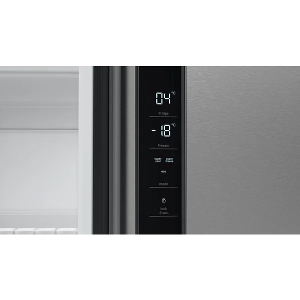 Serie|4 Отдельностоящий холодильник с нижними морозильными камерами 4-дверный 183*90,5*73 см стальной - изображение 3