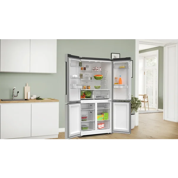Serie|4 Отдельностоящий холодильник с нижними морозильными камерами 4-дверный 183*90,5*73 см стальной - изображение 9