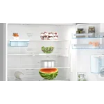 Serie|6 Отдельностоящий холодильник с нижней морозильной камерой с диспенсером 186*86*80 см стальной - миниатюра 3