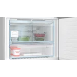 Serie|6 Отдельностоящий холодильник с нижней морозильной камерой с диспенсером 186*86*80 см стальной - миниатюра 5