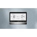 Serie|6 Отдельностоящий холодильник с нижней морозильной камерой с диспенсером 186*86*80 см стальной - миниатюра 6