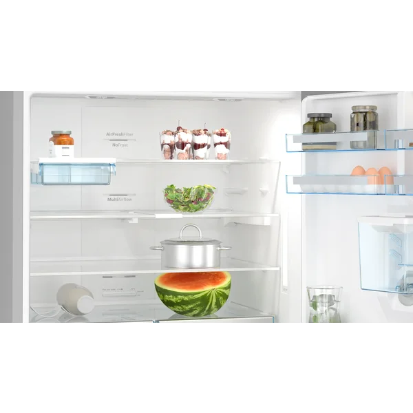 Serie|6 Отдельностоящий холодильник с нижней морозильной камерой с диспенсером 186*86*80 см стальной - изображение 3