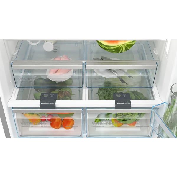 Serie|6 Отдельностоящий холодильник с нижней морозильной камерой с диспенсером 186*86*80 см стальной - изображение 4