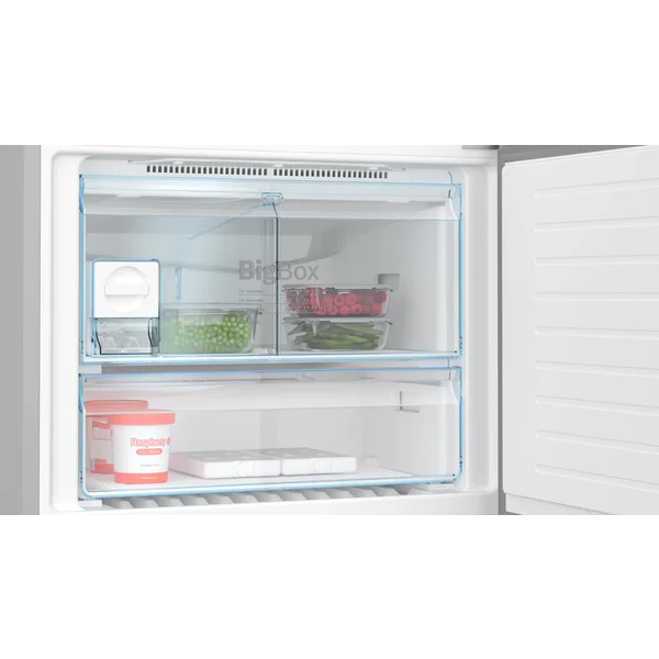 Serie|6 Отдельностоящий холодильник с нижней морозильной камерой с диспенсером 186*86*80 см стальной - изображение 5