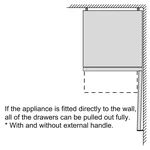 Serie|6 Отдельностоящий холодильник с нижней морозильной камерой 203*60*66 см черное стекло - миниатюра 6