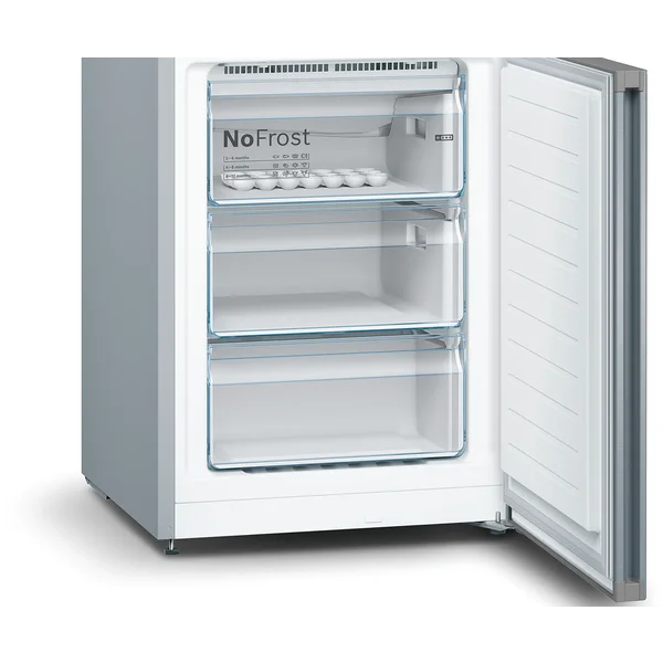 Serie|4 Отдельностоящий холодильник с нижней морозильной камерой 203*60*66 см стальной - изображение 6