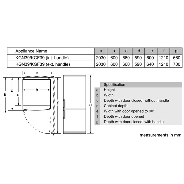 Serie|4 Отдельностоящий холодильник с нижней морозильной камерой 203*60*66 см стальной - изображение 7