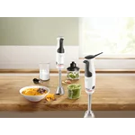 Погружной блендер 800 ватт (+измельчитель, венчик, стакан) белый - миниатюра 2