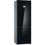 Serie|6 Отдельностоящий холодильник с нижней морозильной камерой 203*70*67 см черное стекло - миниатюра 1