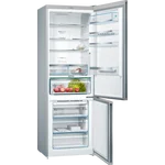 Serie|6 Отдельностоящий холодильник с нижней морозильной камерой 203*70*67 см черное стекло - миниатюра 2