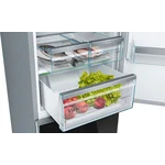 Serie|6 Отдельностоящий холодильник с нижней морозильной камерой 203*70*67 см черное стекло - миниатюра 5