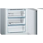 Serie|4 Отдельностоящий холодильник с нижней морозильной камерой 203*70*67 см серебристый - миниатюра 5