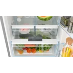 Serie|4 Отдельностоящий холодильник с нижней морозильной камерой 186*70*80 см серебристый - миниатюра 4