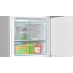 Serie|4 Отдельностоящий холодильник с нижней морозильной камерой 186*70*80 см серебристый - миниатюра 5