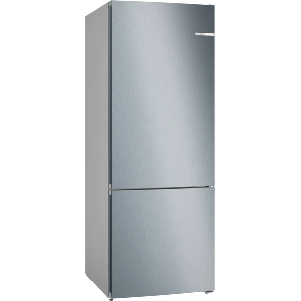 Serie|4 Отдельностоящий холодильник с нижней морозильной камерой 186*70*80 см серебристый