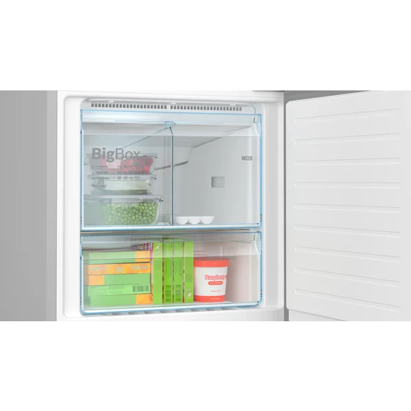 Serie|4 Отдельностоящий холодильник с нижней морозильной камерой 186*70*80 см серебристый - изображение 5