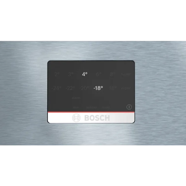 Serie|4 Отдельностоящий холодильник с нижней морозильной камерой 193*70*80 см стальной - изображение 3