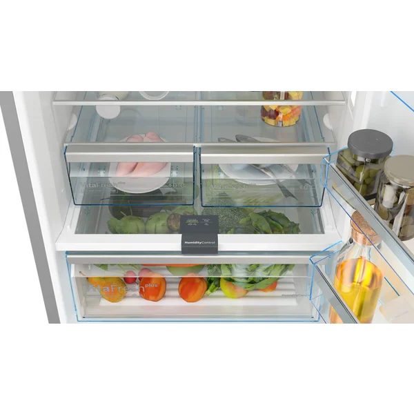 Serie|4 Отдельностоящий холодильник с нижней морозильной камерой 193*70*80 см стальной - изображение 5