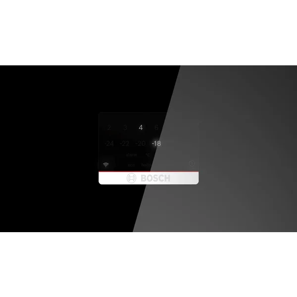 Serie|6 Отдельностоящий холодильник с нижней морозильной камерой 193*70*80 см черное стекло - изображение 6