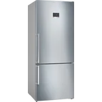 Serie|6 Отдельностоящий холодильник с нижней морозильной камерой 186*76*80 см стальной - миниатюра 1