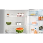 Serie|6 Отдельностоящий холодильник с нижней морозильной камерой 186*76*80 см стальной - миниатюра 4