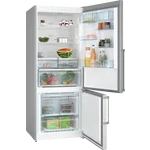 Serie|6 Отдельностоящий холодильник с нижней морозильной камерой 186*76*80 см стальной - миниатюра 2