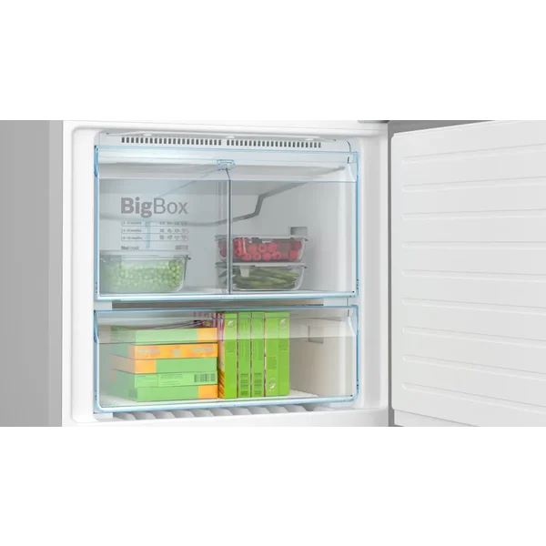 Serie|6 Отдельностоящий холодильник с нижней морозильной камерой 186*76*80 см стальной - изображение 6