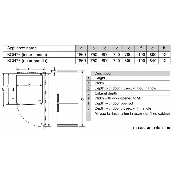 Serie|6 Отдельностоящий холодильник с нижней морозильной камерой 186*76*80 см стальной - изображение 7