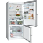 Serie|6 Отдельностоящий холодильник с нижней морозильной камерой 186*86*80 см стальной - миниатюра 2