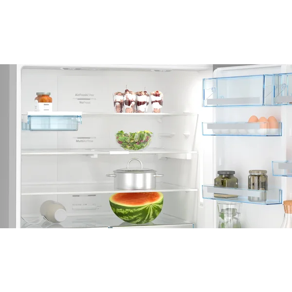 Serie|6 Отдельностоящий холодильник с нижней морозильной камерой 186*86*80 см стальной - изображение 4