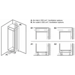Serie|6 Встраиваемый холодильник с нижней морозильной камерой 177.2*55.8*54.5 см - миниатюра 11