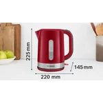 Чайник электрический красный пластик - миниатюра 10