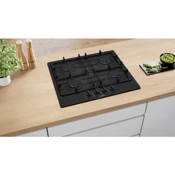 Serie|2 Газовая варочная панель 60 см черная эмаль c чугунными решетками - изображение 3