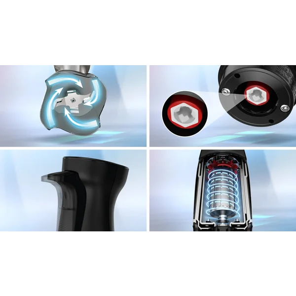 Погружной блендер 1000 ватт (+насадка для измельчения льда, измельчитель, венчик, стакан) - изображение 3