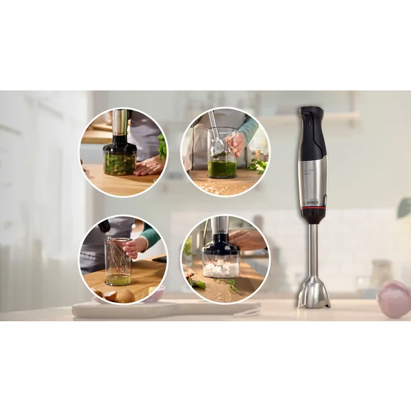 Погружной блендер 1000 ватт (+насадка для измельчения льда, измельчитель, венчик, стакан) - изображение 11