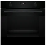 Serie|4 Духовой шкаф с функцией добавленного пара черный - миниатюра 1