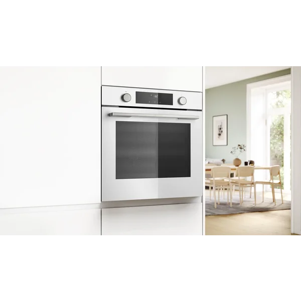 Serie|4 Духовой шкаф с функцией добавленного пара белый - изображение 4