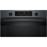 Serie|4 Духовой шкаф с функцией добавленного пара вороненая сталь - миниатюра 4