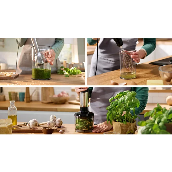 Погружной блендер 1200 ватт (+измельчитель, венчик, стакан) - изображение 8